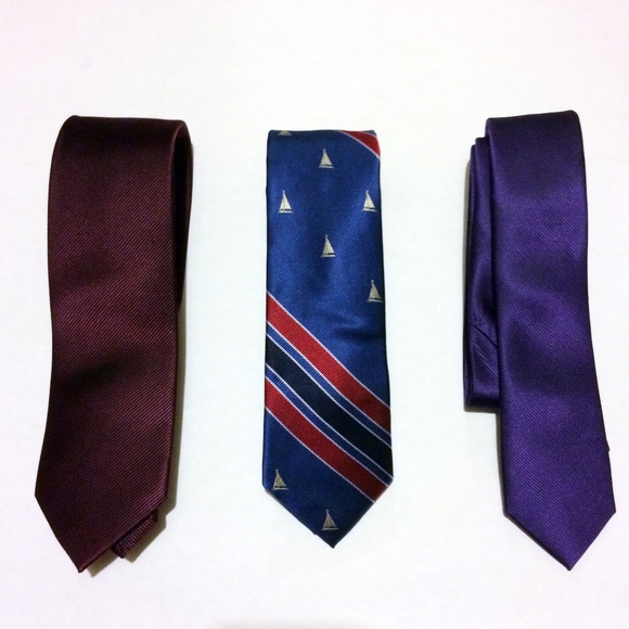 Neiman Marcus, Wingtip, CK Silk Ties Bundle of 3 - Picture 2 of 7